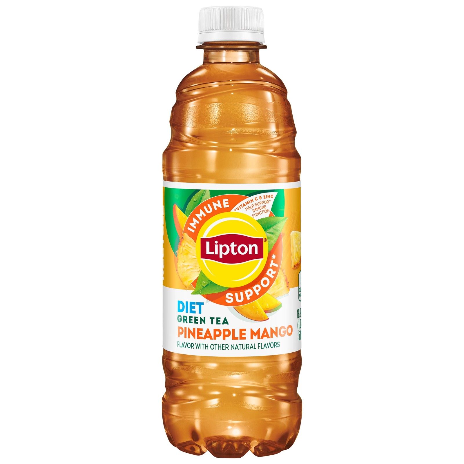 Lipton Peach Flavor Diet Iced Tea, 16.9 fl oz Bottles, 12 Count