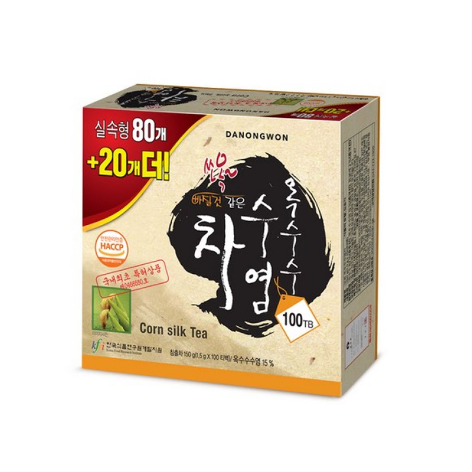 Korea Danongwon Corn Silk Tea (patented) 100 tea bag Free Shipping