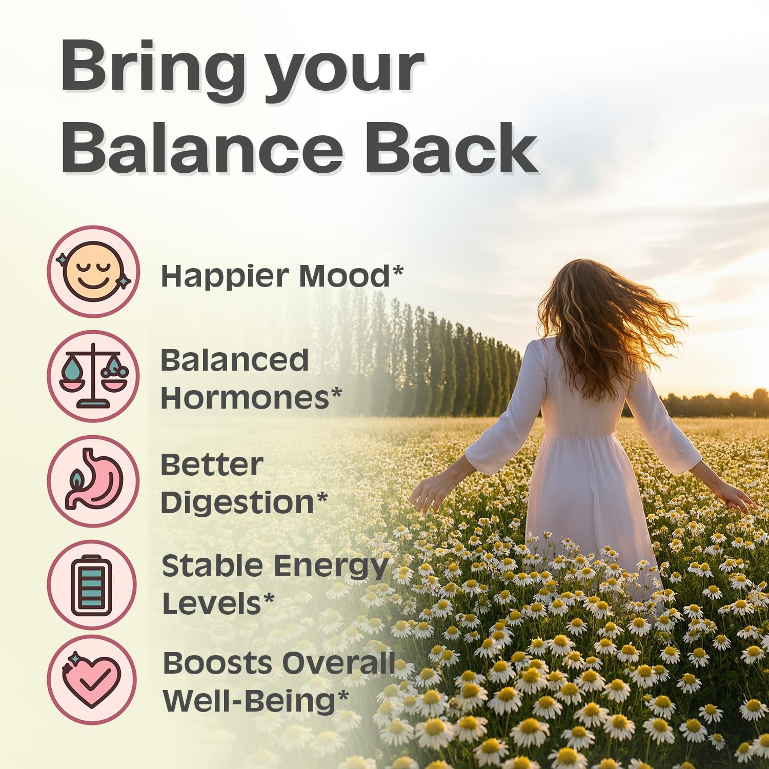 Hormone Balance for Tea with Spearmint, Red Raspberry Leaf, Chamomile, Ginger…