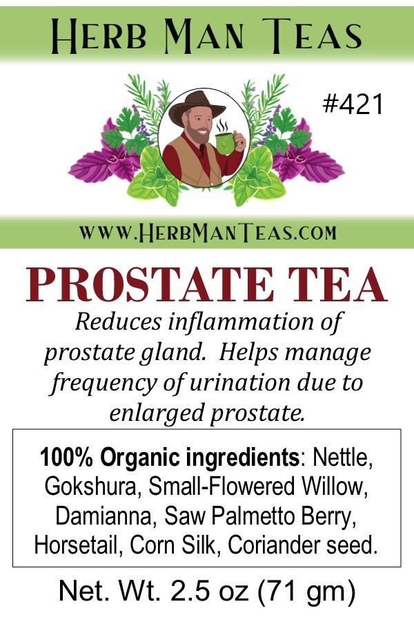 PROSTATE TEA- Reduces inflammation of the prostate gland & frequent urination