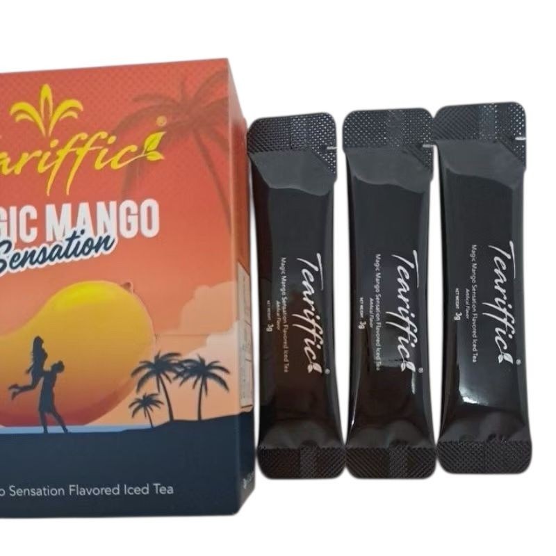 Teariffic Magic Mango Sensation Men Herb Energy Coffee Tea (12 Sachets)