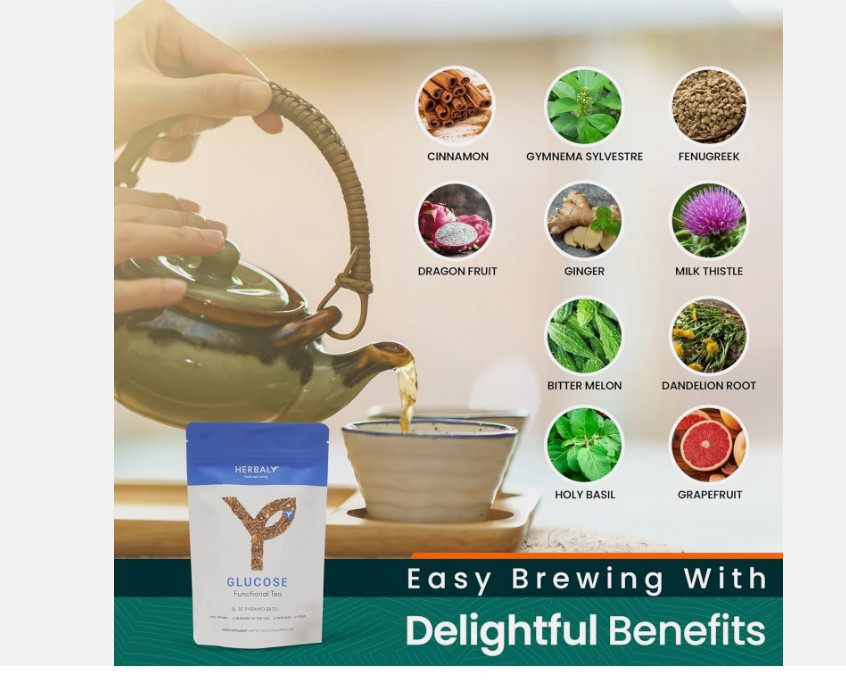Glucose Functional Tea – Vitality & Wellness – Gymnema Sylvestre, Ceylon Cinnamo