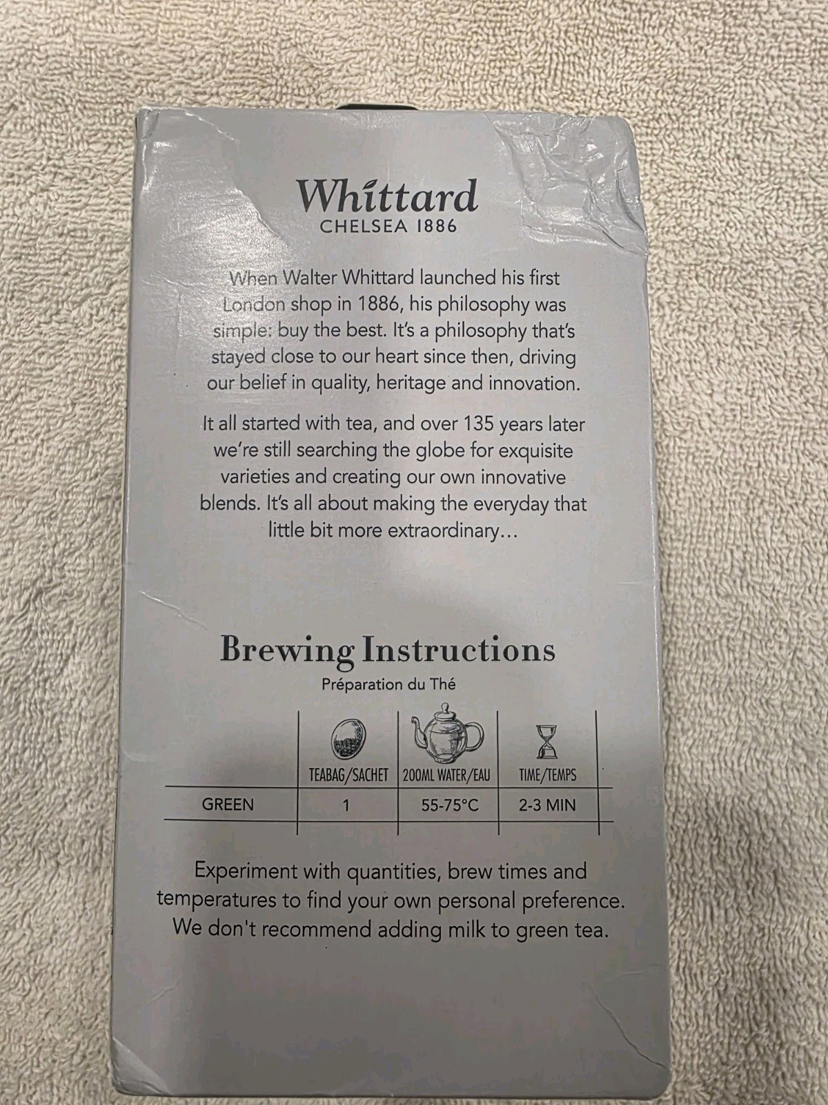 Whittard Marrakech Mint 50 Traditional Teabags Exp 9.9.2028