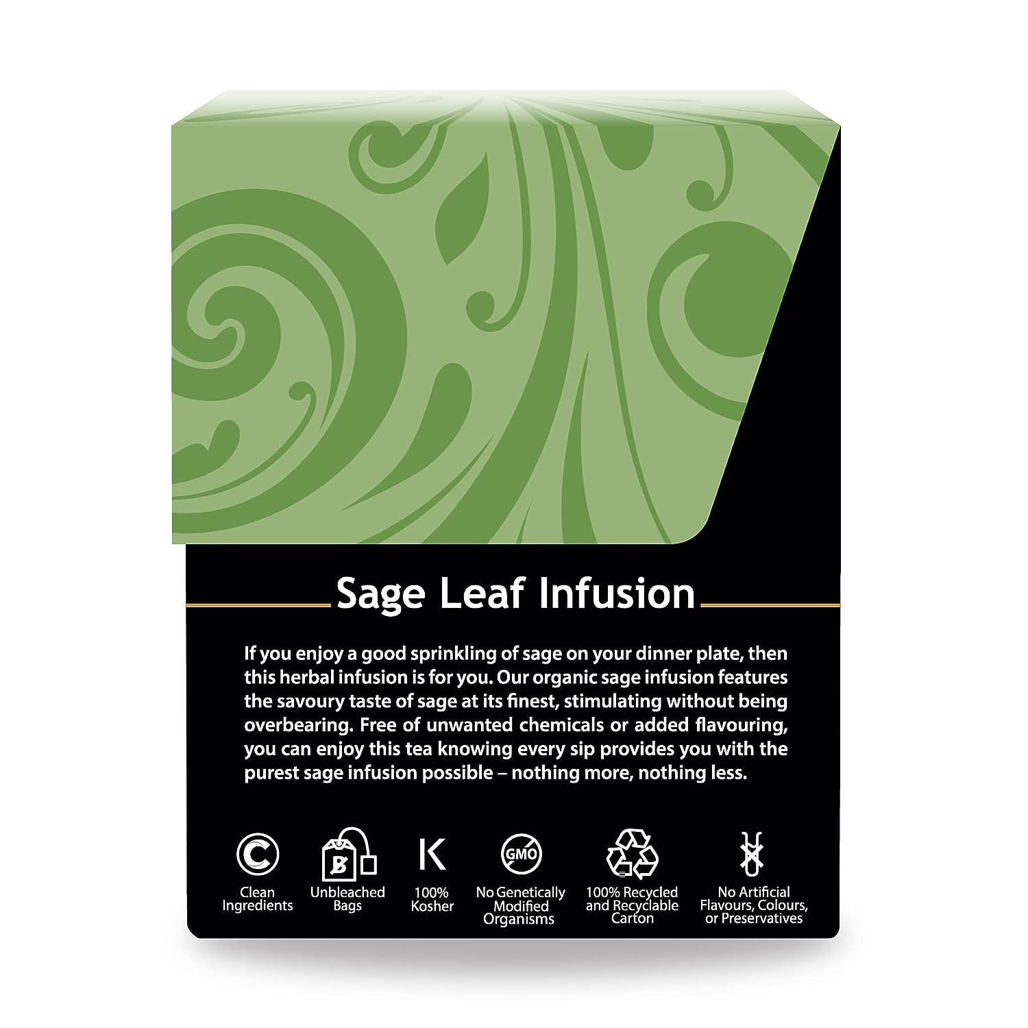Buddha Teas Organic Sage Leaf Tea, 18 Tea Bags