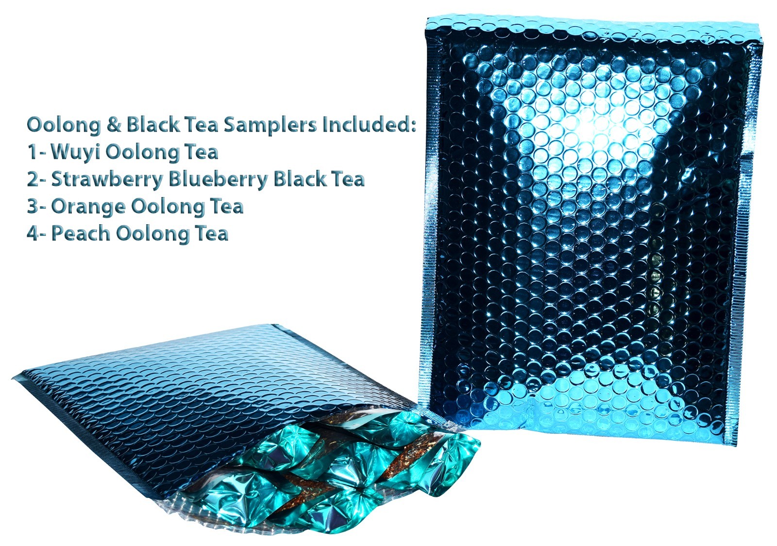 Tea Samplers of Oolong and Black Tea, Caffeinated, Loose Leaf Tea