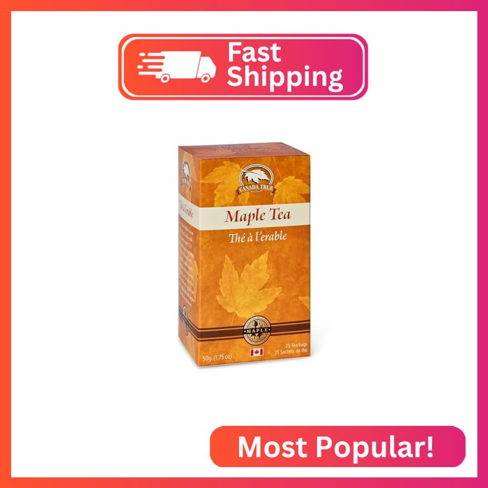 Canada True Maple Tea 25 Tea Bags, 50g (1.75oz), Product of Canada