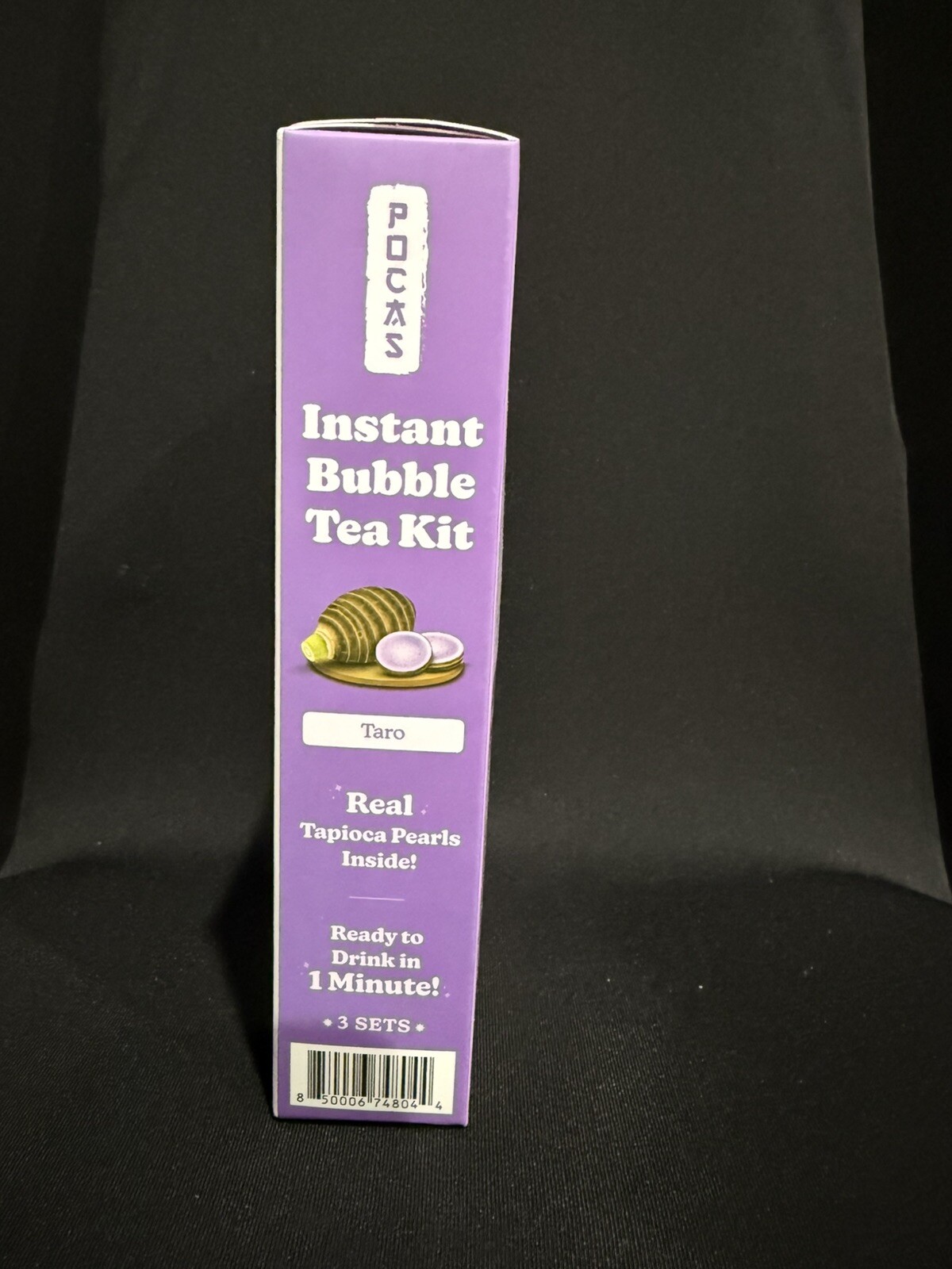 Pocas Instant Bubble Tea Kit Taro Flavor – 3 Kits Included
