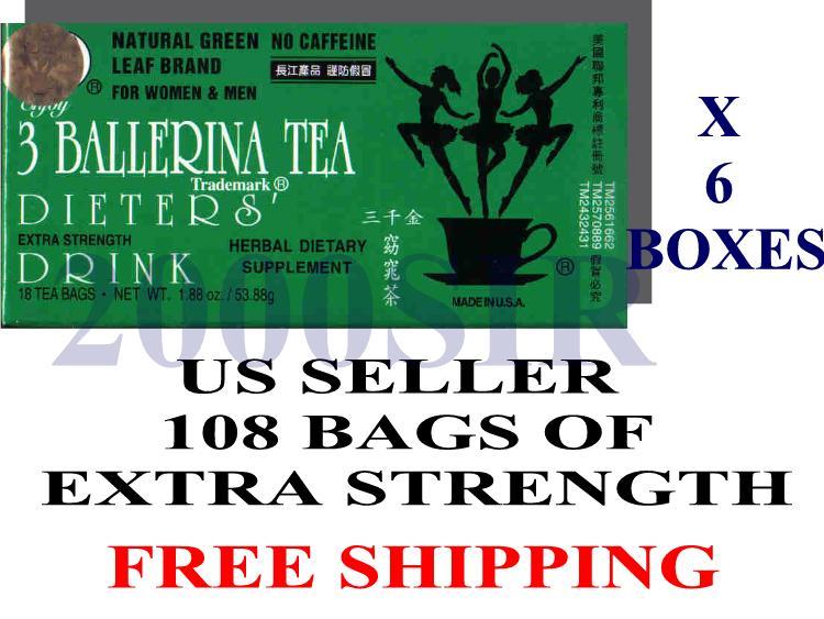 6 box 106 bag Ballerina Diet Slim Detox weight Loss Tea