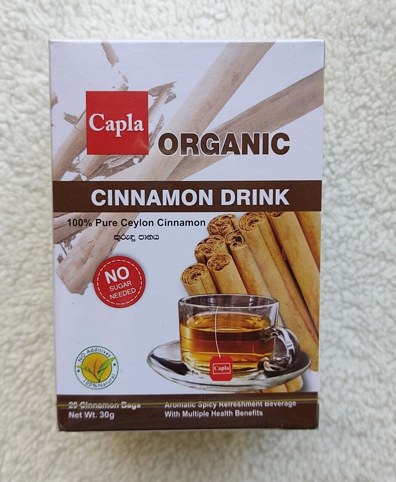 Cinnamon Drink Herbal Tea Bags Organic Natural Pure Sugar Blood Balance Best