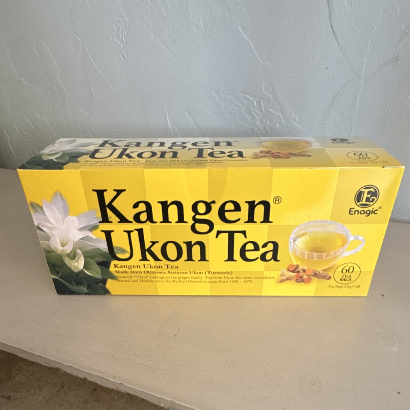 Enagic Kangen Ukon Tea Bag Herbal Turmeric 60 Tea Bags Japanese