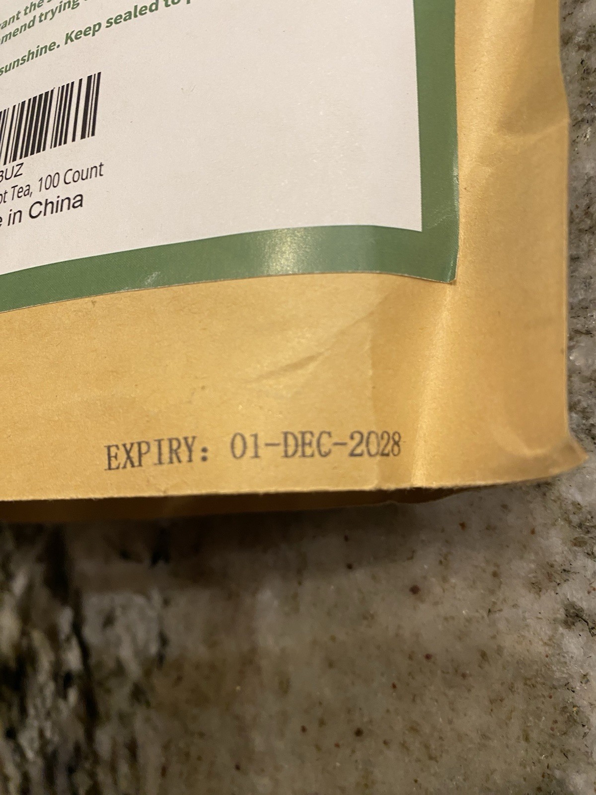 NEW Sencha Green Tea Bags – Refreshing 100 Count Caffeinated TeeLux Exp 12/2028