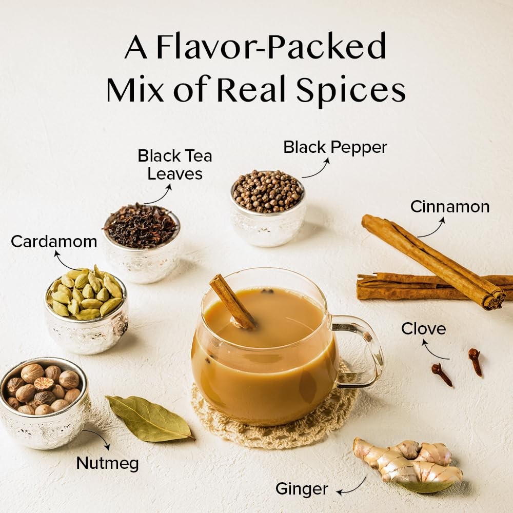 Instant Chai Tea 3oz/85g – Traditional Masala Chai | Makes 100 Cups | Natural…