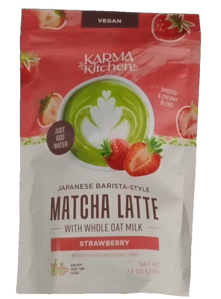 Karma Kitchen Japanese Barista-Style Strawberry Matcha Latte Oat Milk 7.5 oz New