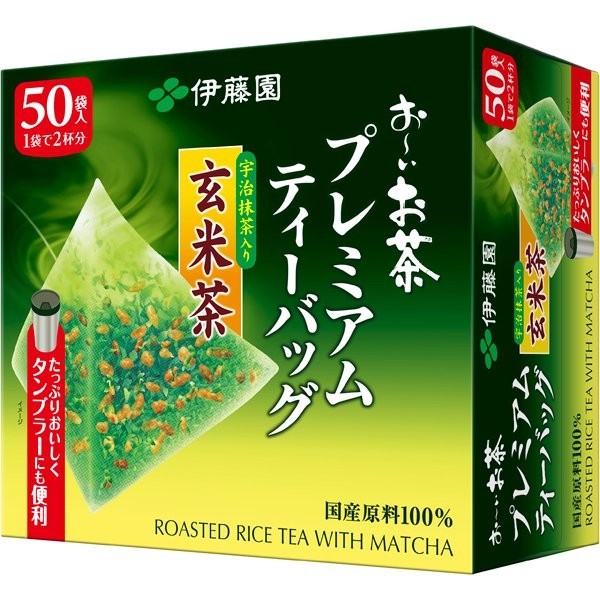 Japanese Green Tea Bags 50 pcs Ito En Oi Ocha Premium, Uji Matcha Blended Sencha