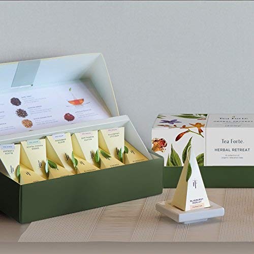 Herbal Retreat Tea Presentation Box Tea Gift Sampler, 20 Count, 2 of Each Variet