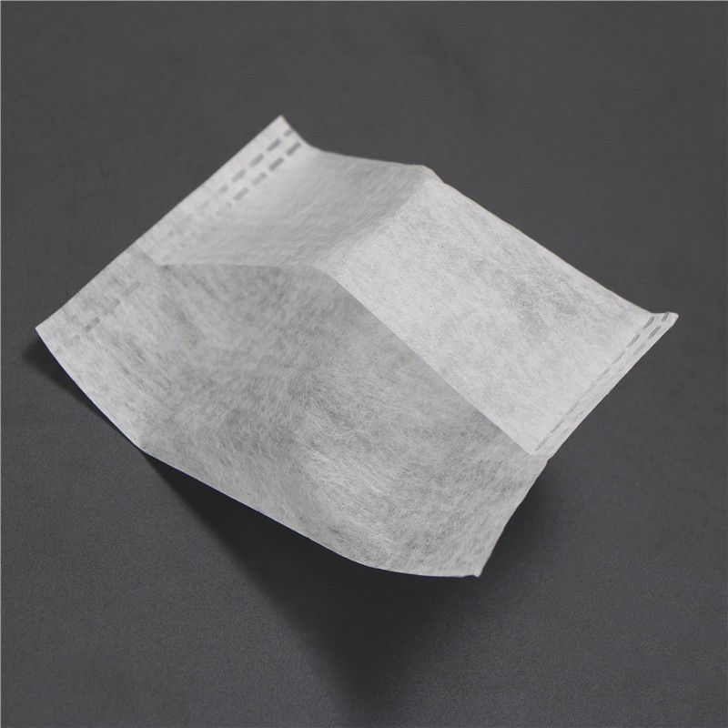 100X Empty Tea Bags Corn Fiber Fold Close Heat Seal Filter Paper Tea Infuser Jf