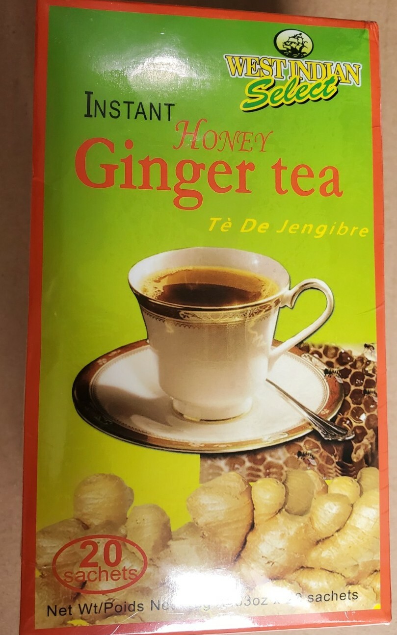 West Indian Ginger Tea Instant Honey Crystals Ginger Tea 20 sachets