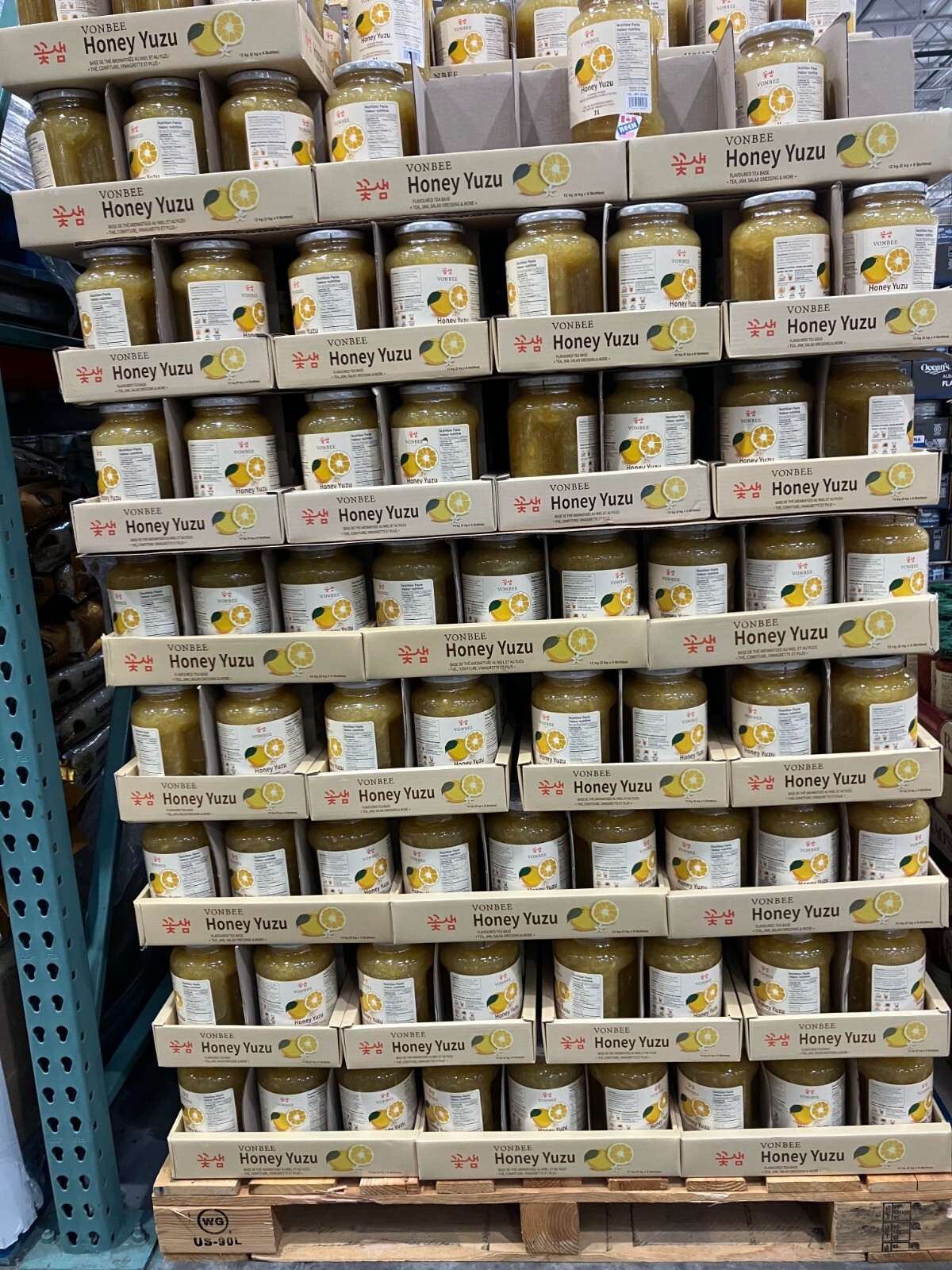 VONBEE Honey YUZU TEA 2 Kg/ 4.4 Lb, Exp:2026MR.03