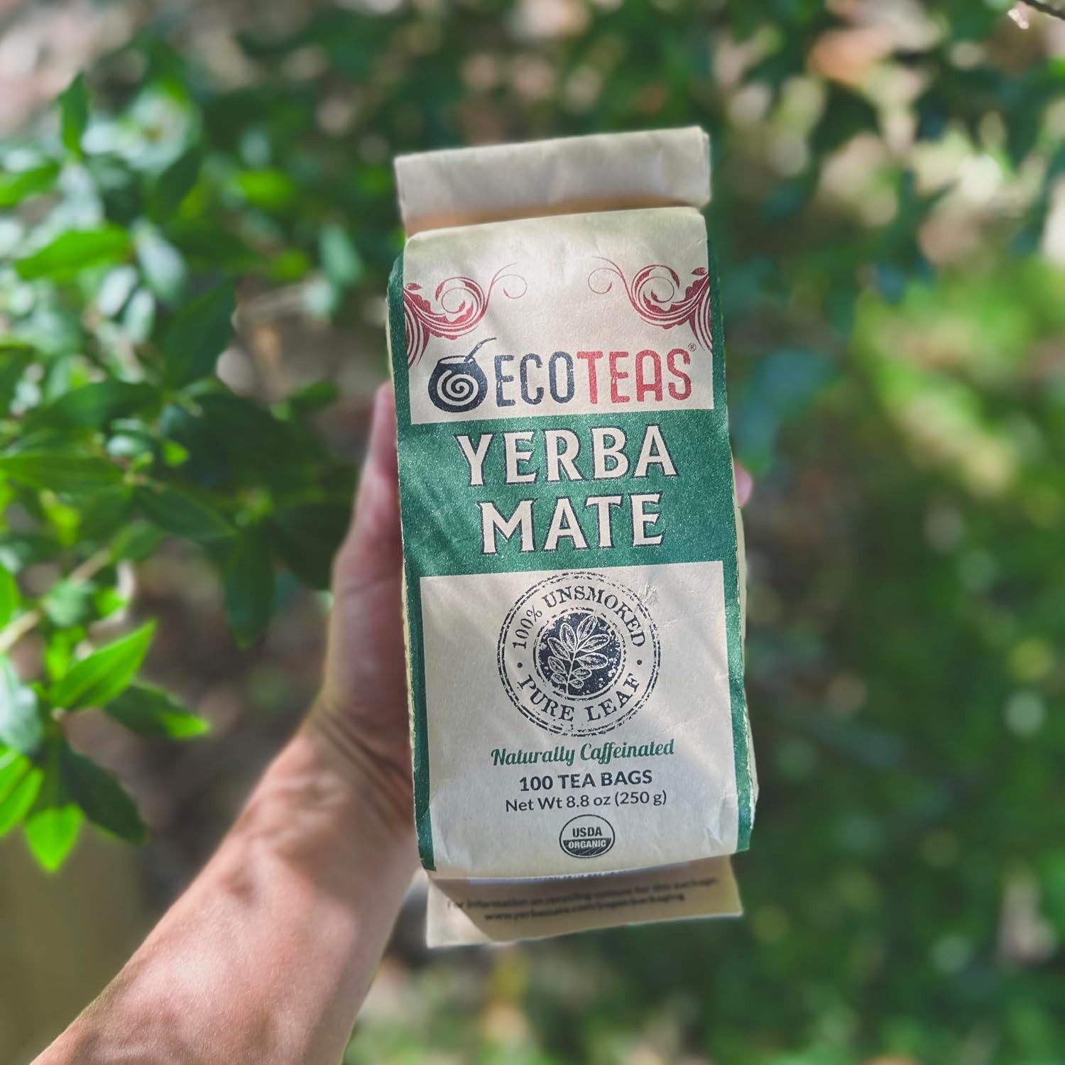 Organic Yerba Mate Tea Bags – Natural Energy & Detox – 300 Count
