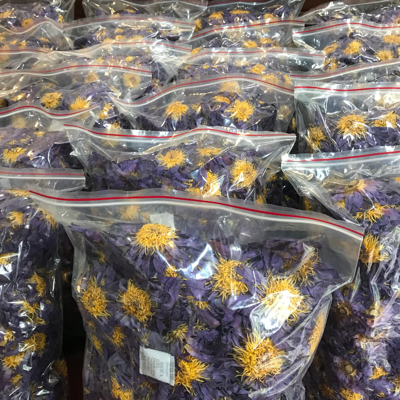 Ceylon Blue Lotus Nymphaea Caerulea 100% Organic Hand Pick Dried Flowers Tea
