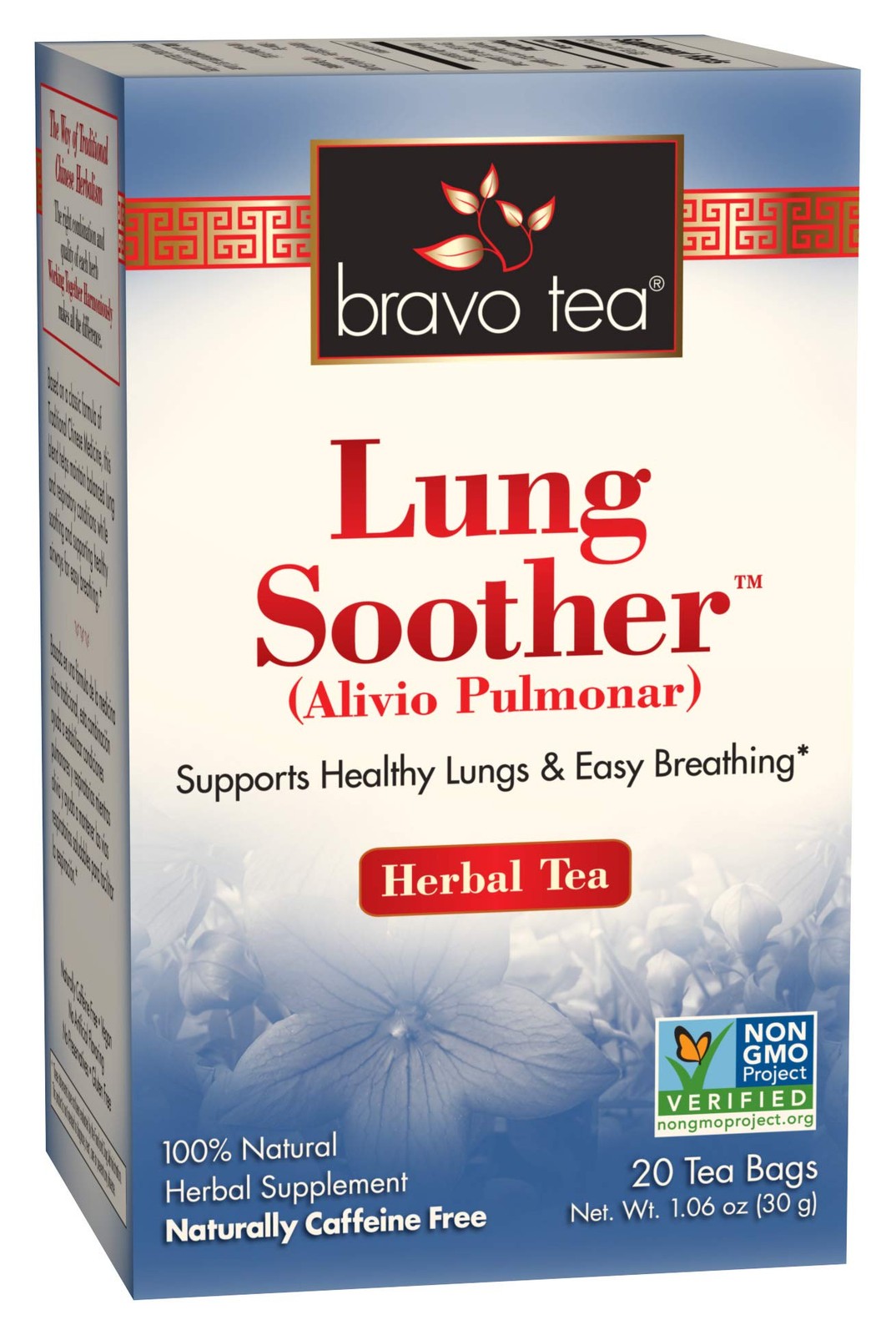 Lung Soother Herbal Tea Caffeine Free, 20 Tea Bags, 6 Count