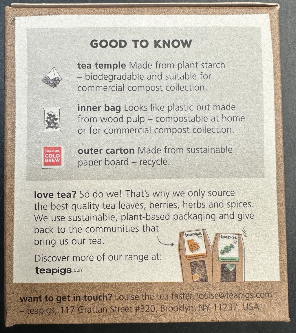 6x Teapigs Cold Brew Pink Grapefruit Tea Temples 10ct Each – BB 04/2025