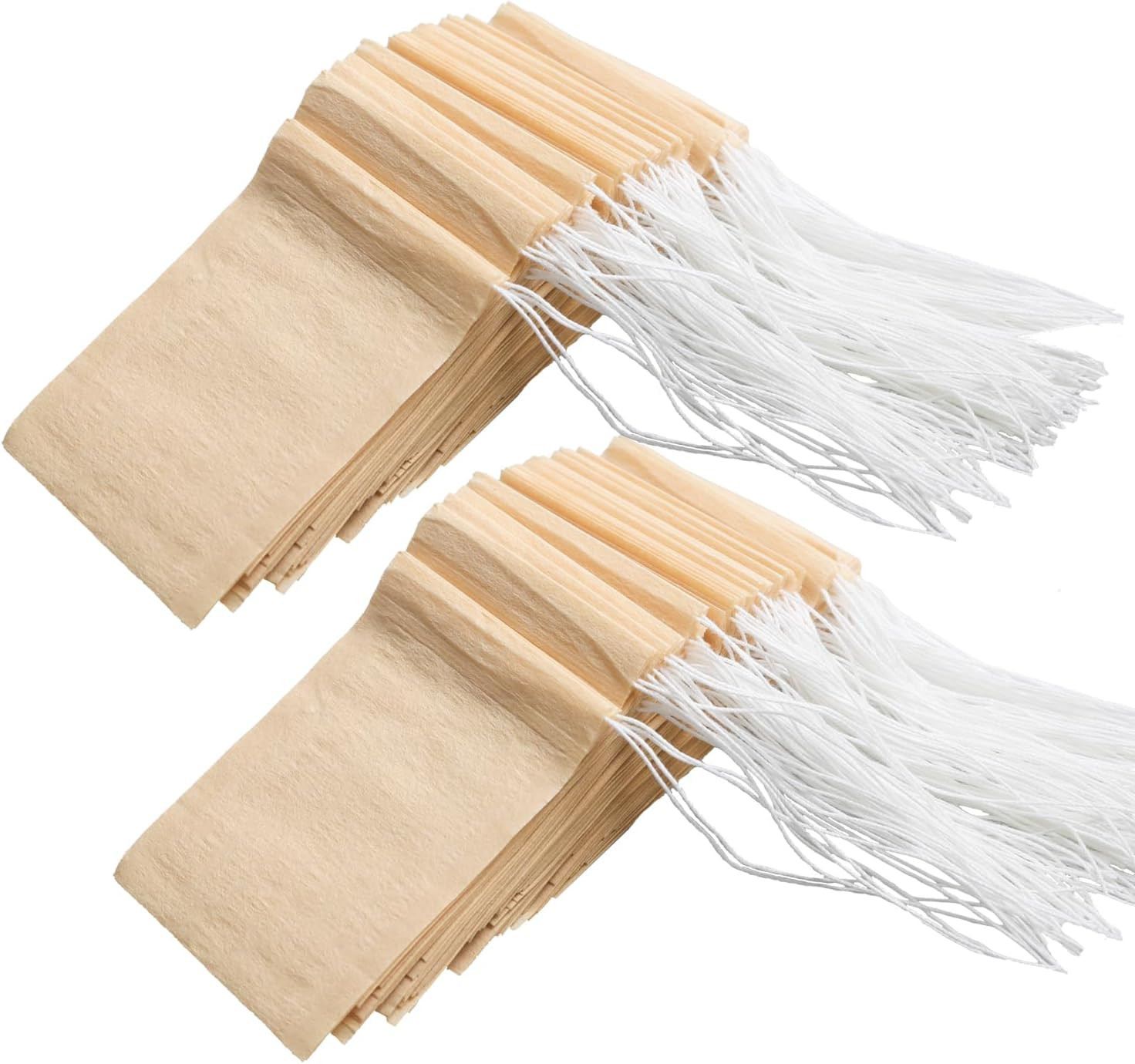100Pcs Disposable Tea Bags for Loose Tea, Small Empty Tea Bag with Wood Pulp Mat