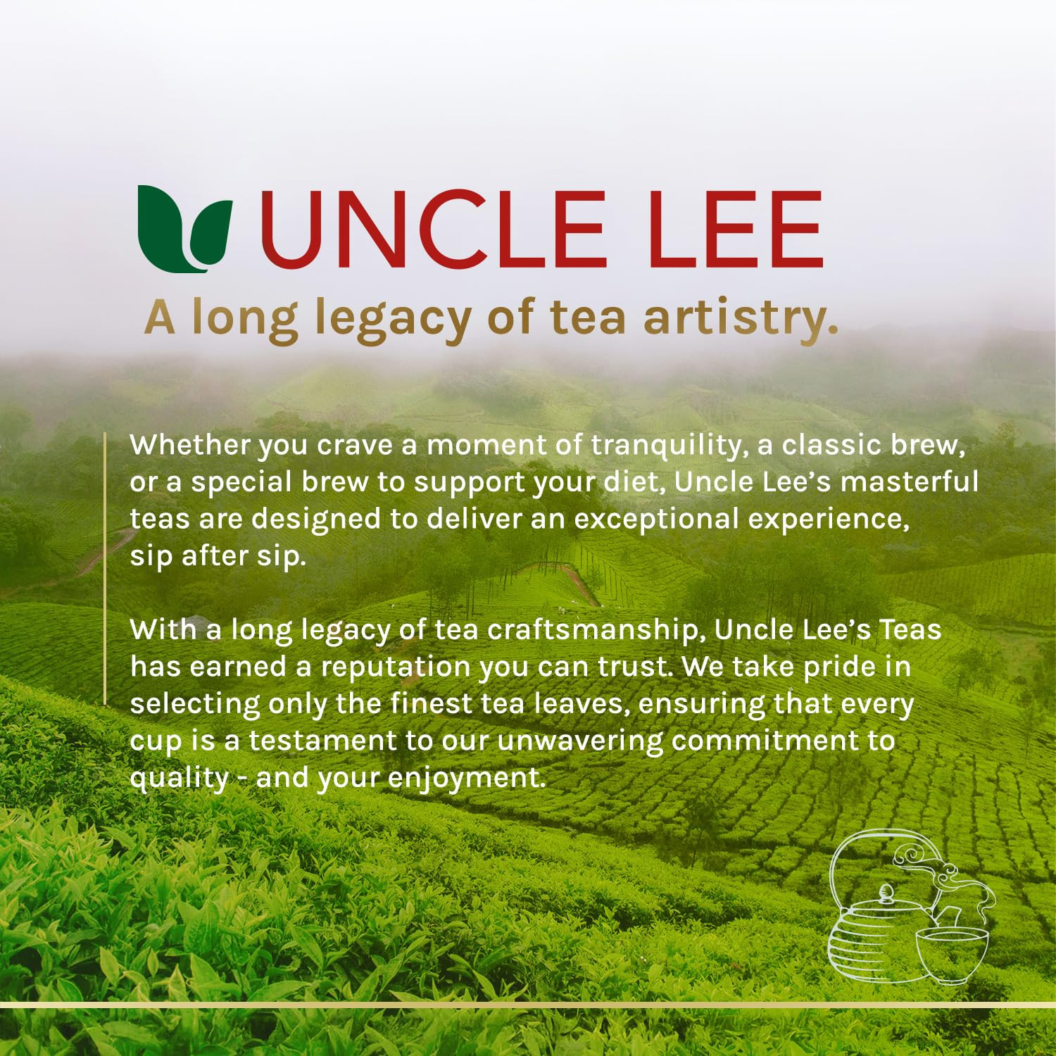 Uncle Lee’S Organic Matcha Green Tea Bags, 40 Count – Antioxidant-Rich, Low Caff
