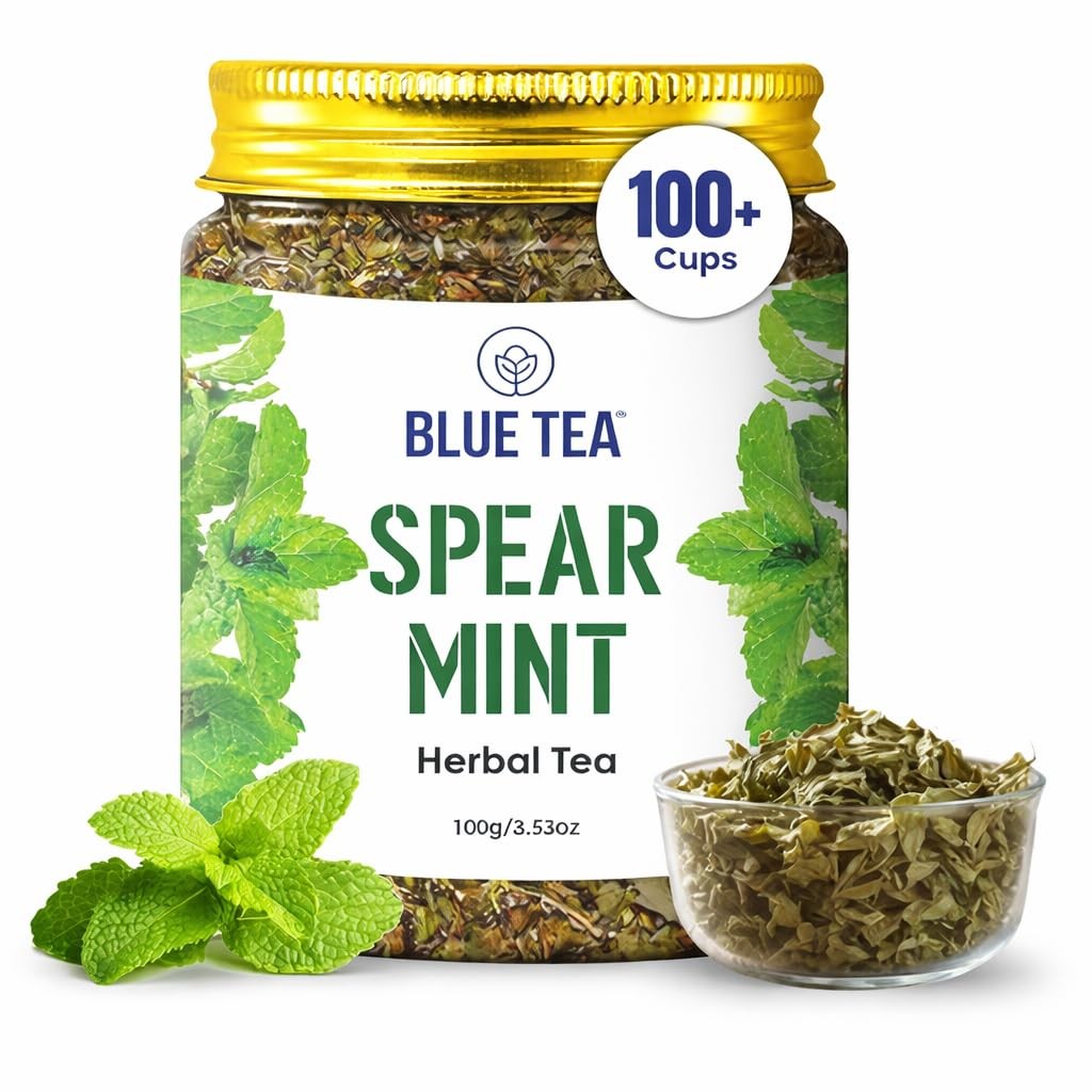 Blue Tea Spearmint Loose Leaf Tea 100g | PCOS Digestion Support