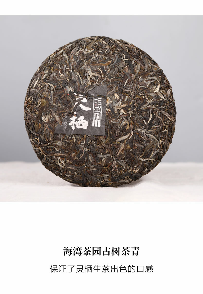 2020 Haiwan Old Comrade Liang Pin Ling Qi Shen Puer Tea Old Raw Pu’er Cake 400g
