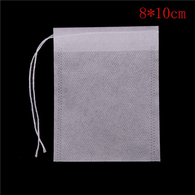 100Pcs Non-woven Empty Teabags String Heat Seal Filter Paper Herb Tea Bag GAMHJ