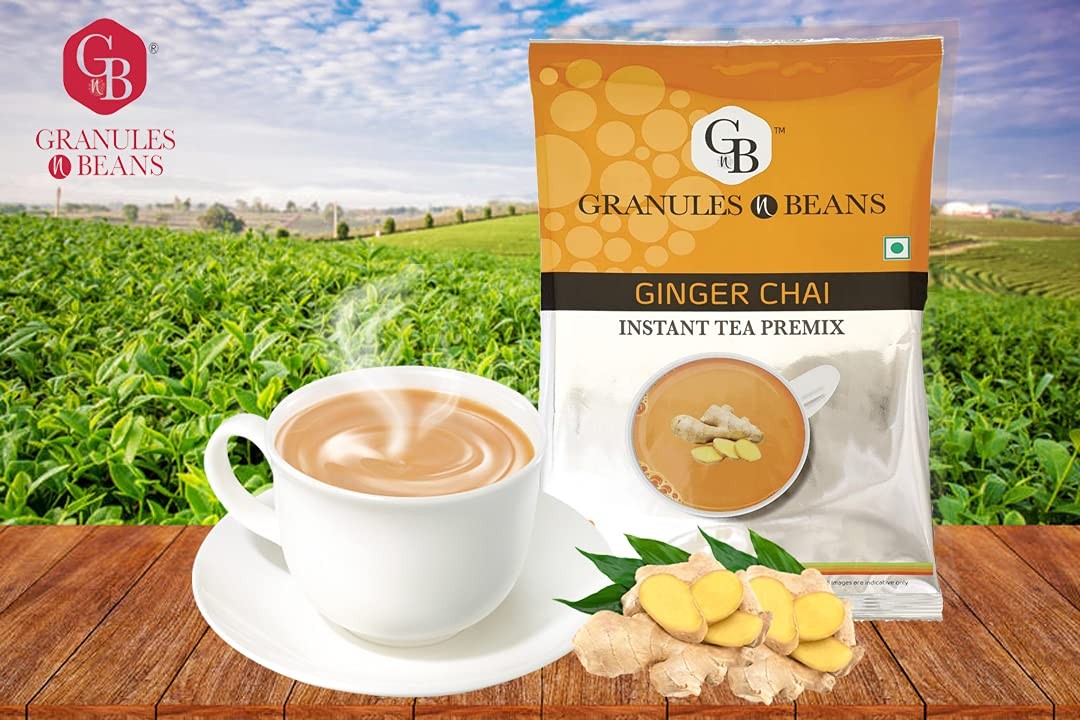 GnB GRANULES n BEANS Ginger Chai Instant Tea Premix – 1Kg