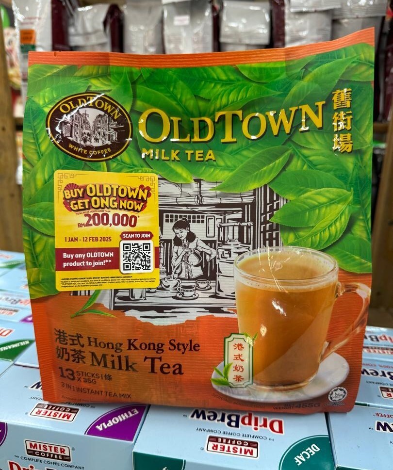 Old Town 3 in 1 Instant Milk Tea Hong Kong Style Teh Susu 13s x 35g – 1 Pack
