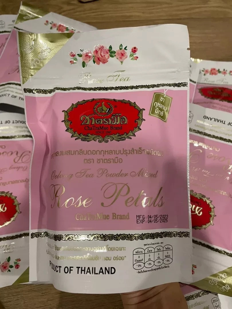 ChaTraMue Rose Tea Mix Tea Bags 30 Sachets x 2 Packs Thai Herbal Tea