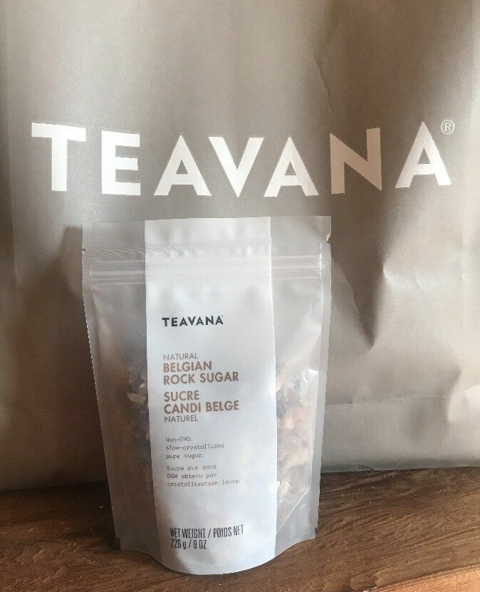 🍭🍬🍭 3 NEW! FRESH SEALED TEAVANA 8OZ BELGIAN ROCK SUGAR BAGS! 24OZ TOTAL! 🍬🍬