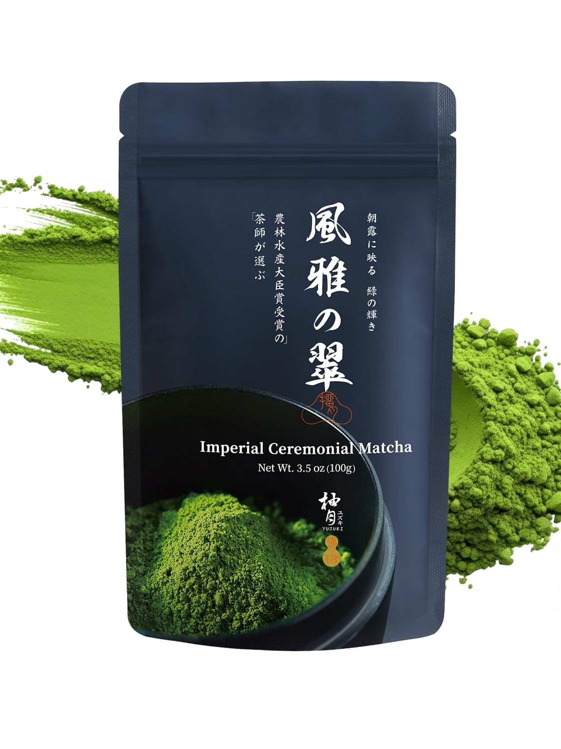YUZUKI Matcha Powder 100g – Japanese Ceremonial Grade 3.5 oz (100g)