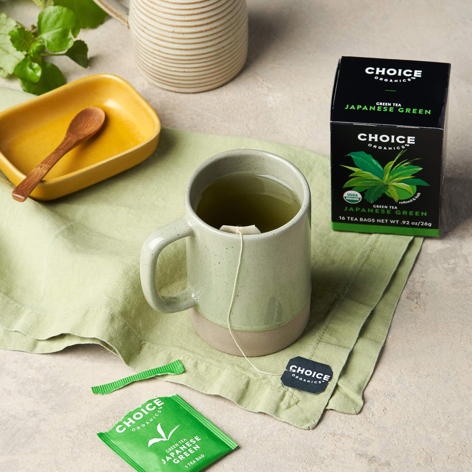Japanese Green Tea – Compostable – Contains Caffeine – 48 Organic Green Tea B…