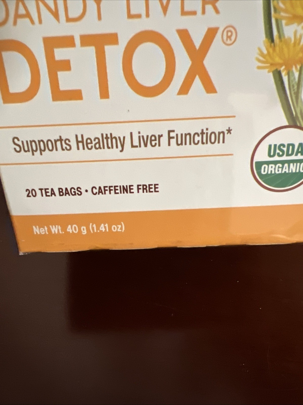 Dandy Liver Detox Tea, 20 Count X 2 Boxes. New