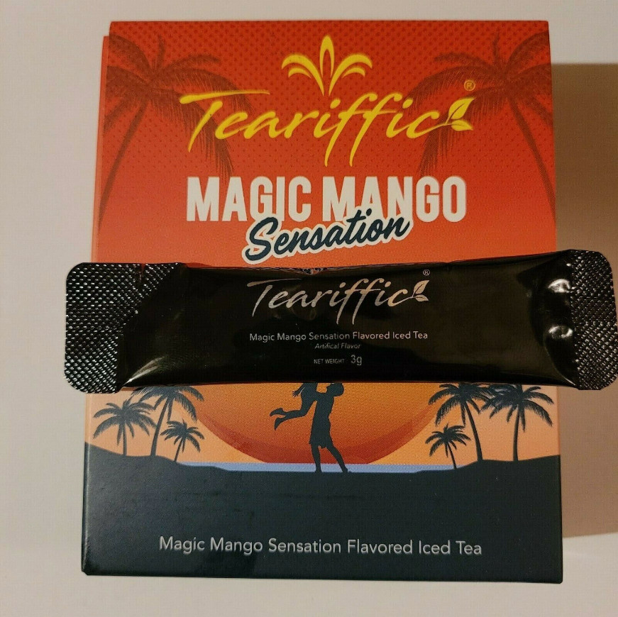 Teariffic Magic Mango Sensation Sexual Men Herb Energy Coffee 1 Box (12 Sachets)