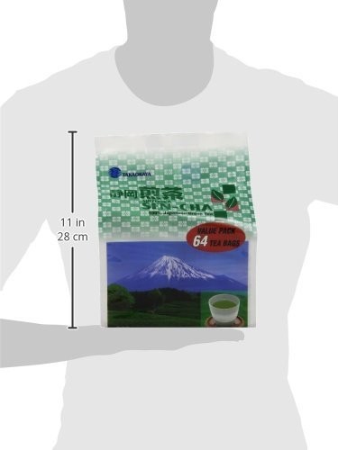 Takaokaya Tea T Green Sencha, TeaBags, 64 Count Unit 64 (Pack of 1)