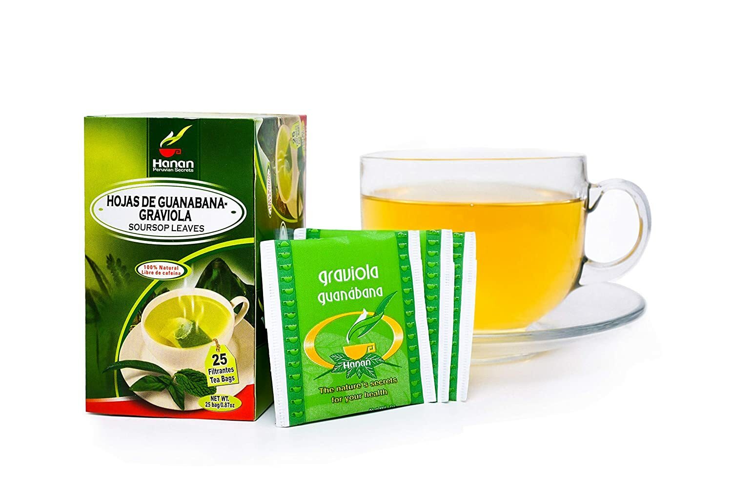 Hanan Peruvian Secrets Hojas De Guanabana-Graviola Herbal Tea | 100% Natural Sou