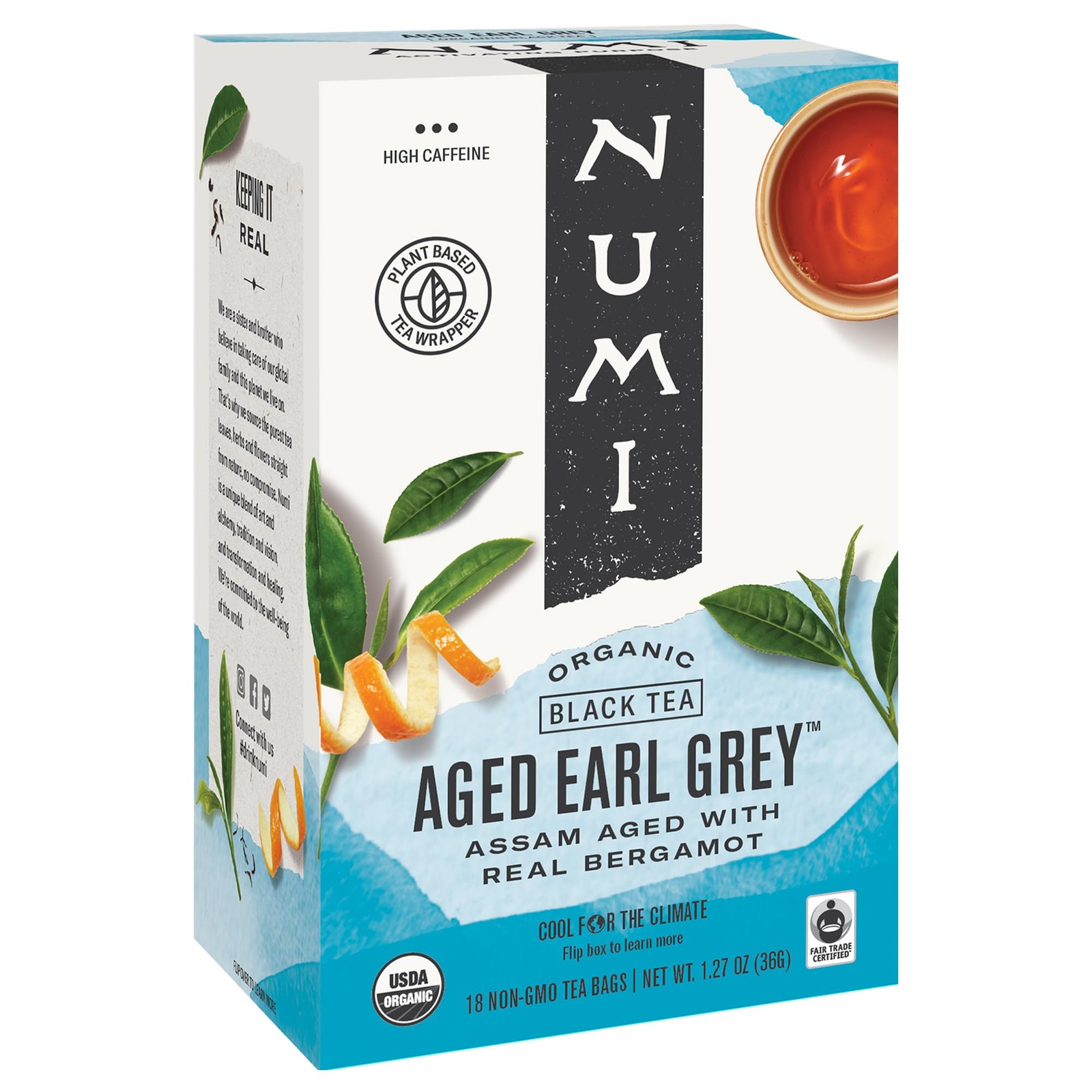 Numi Organic Fair Trade Tea 18 Count Premium All Natural Blends