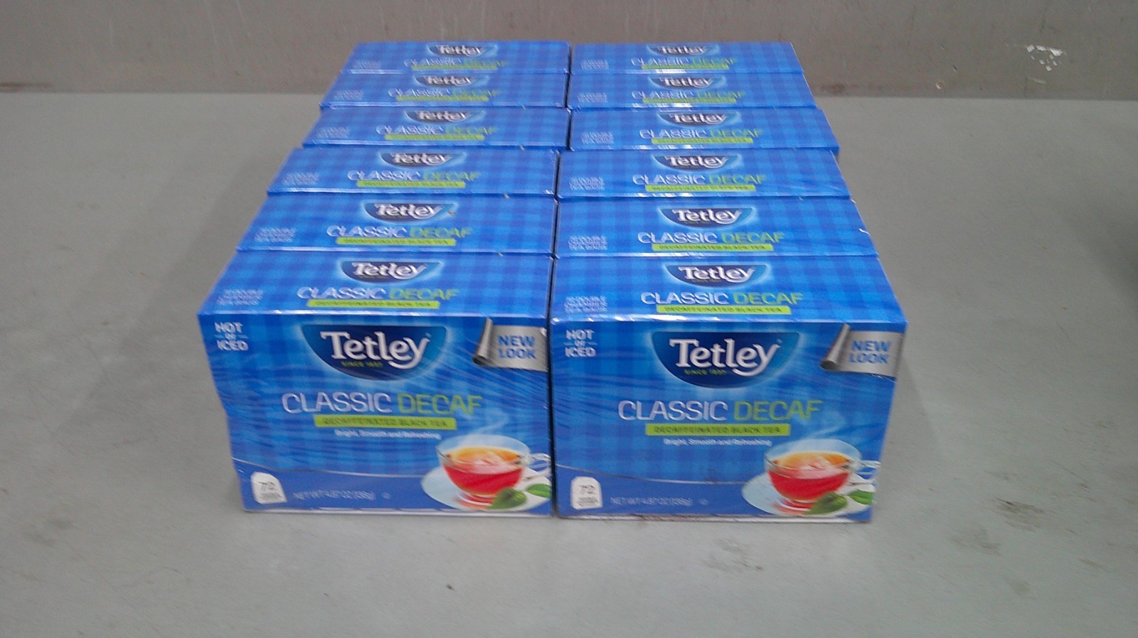 Tetley Classic Decaf Decaffeinated Black Tea – 12 Packs of 72 Teas = 864 Teas