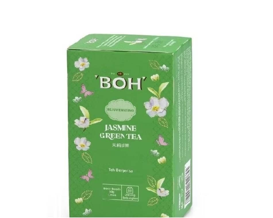 BOH Jasmine Green Tea 50g with FREE Gift – Sabah 3-in-1 Milk Tea Mix