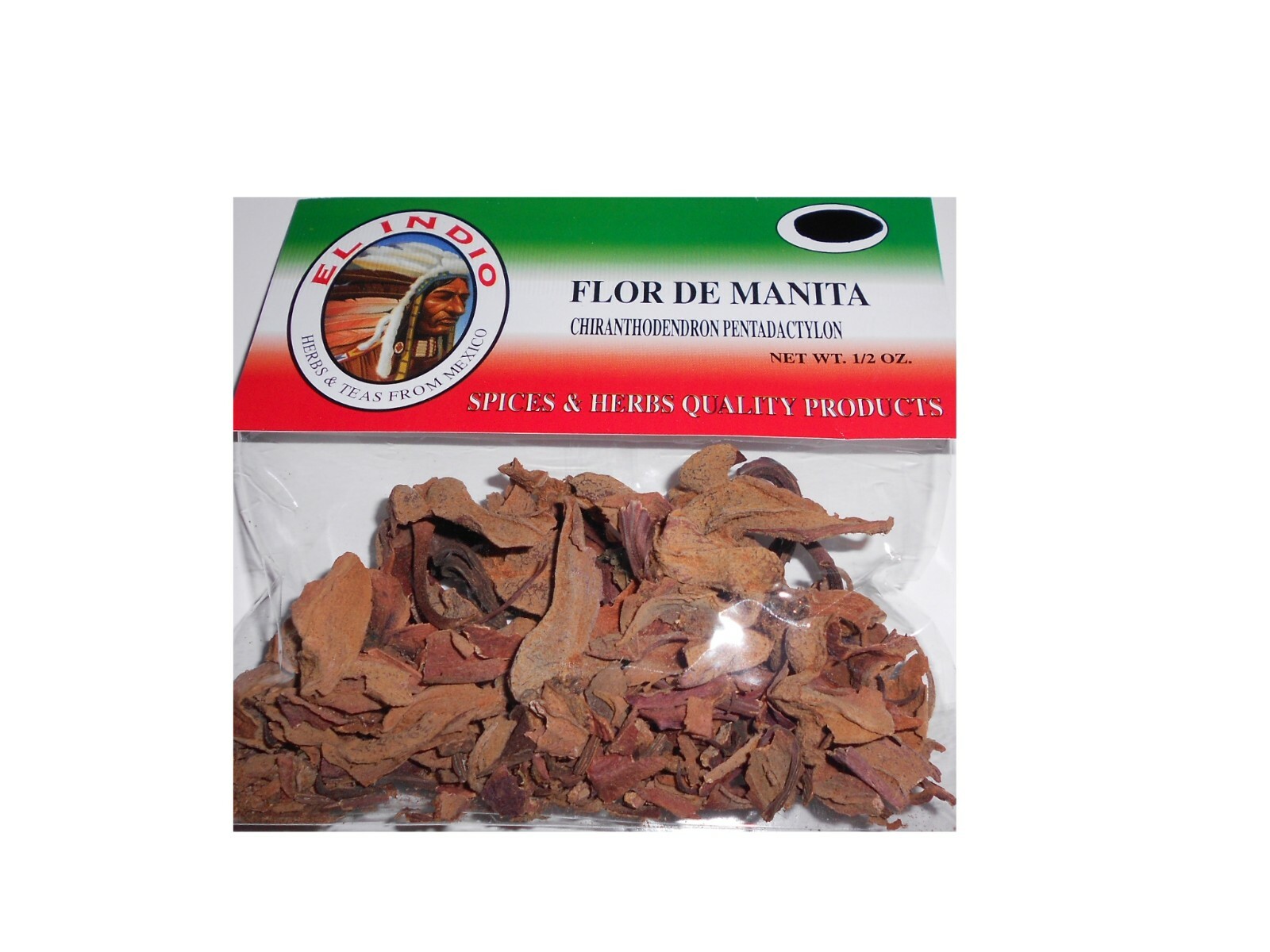 Flor de Manita (Chiranthodendron Pentadactylon Herbal Tea (6 Pack) 14gr each