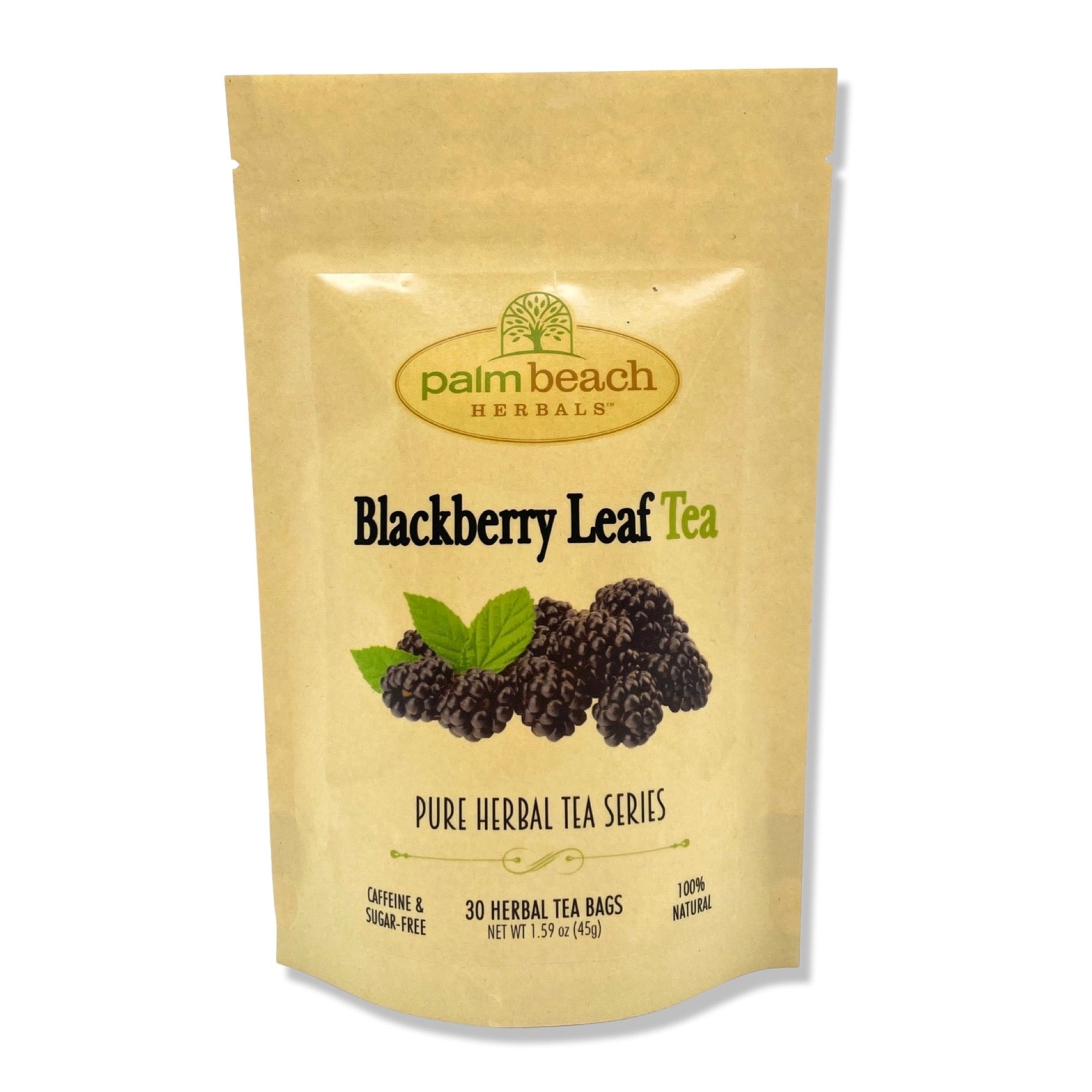 Blackberry Leaf Tea by Palm Beach Herbals | 30ct, Caffeine-Free