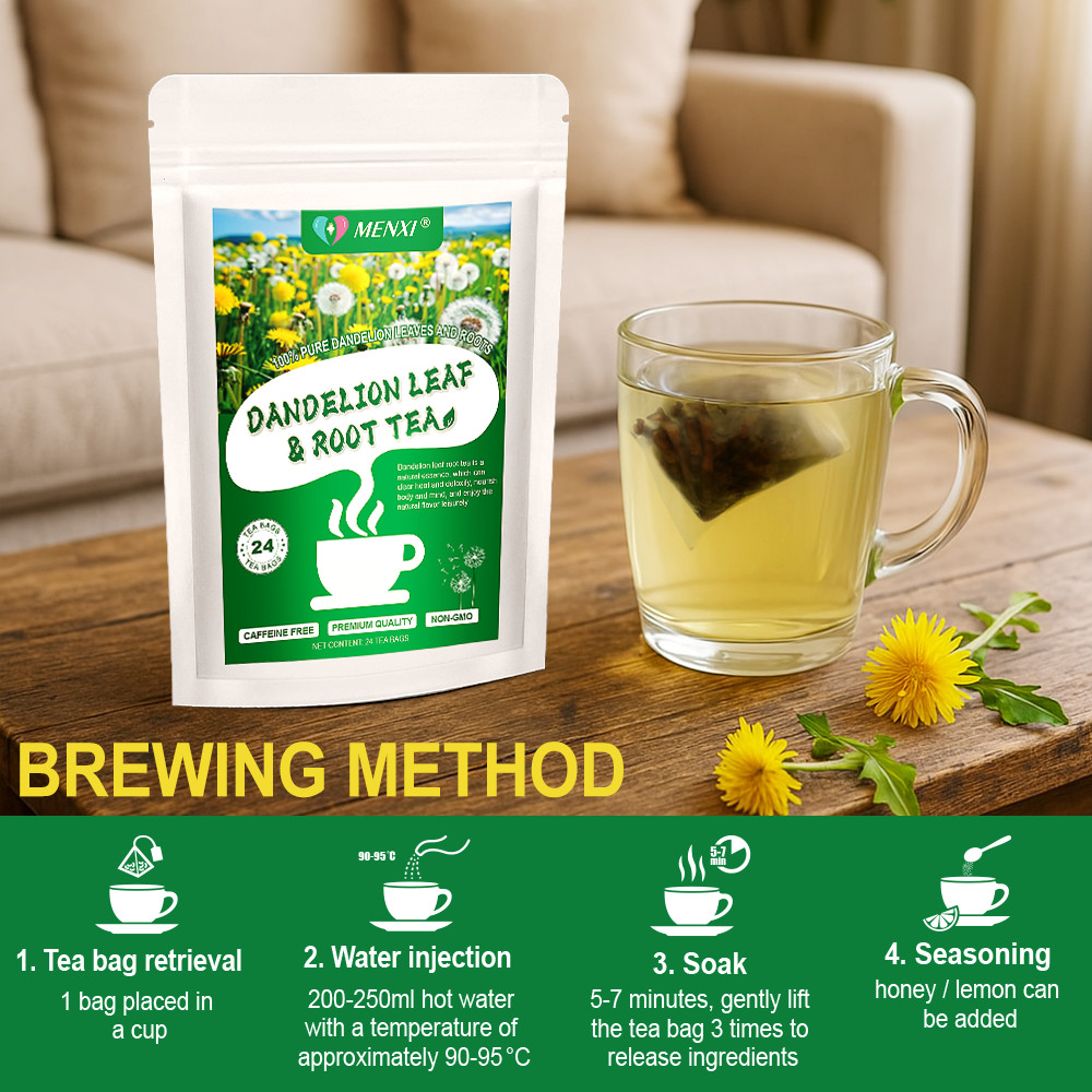 Dandelion Tea 24 Leaf & Root Herbal Tea Bags for Liver & Kidney Health Detox