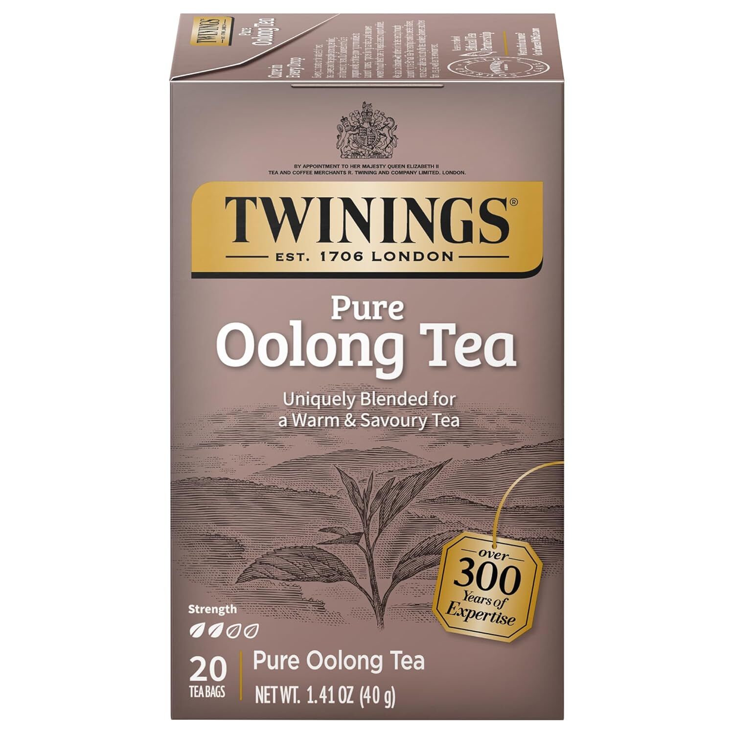 Twinings 100% Pure Oolong Tea Bags, Caffeinated – 20 Count