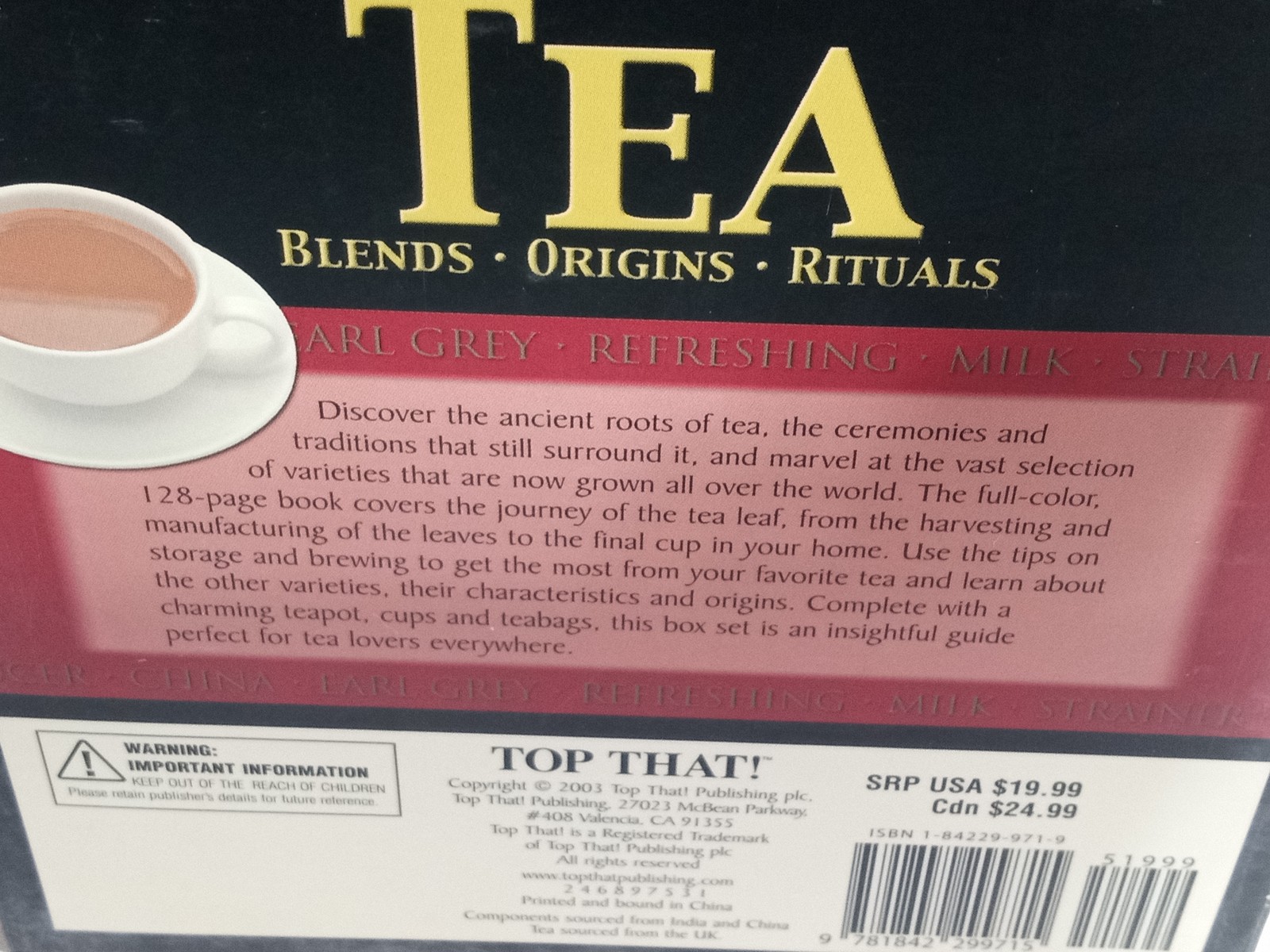 Twinings Tea Blends Origins Rituals Gift Set w/ Teapot, Cups, Book & Tea Bags