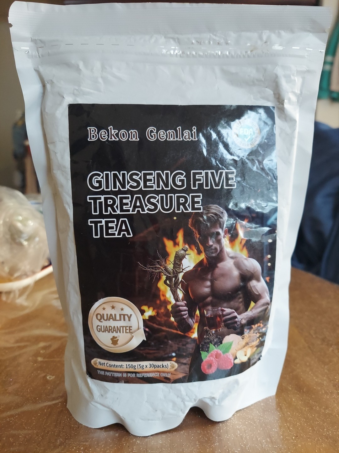 Ginseng Five Treasures Tea Kidney Tea,Te De Riñon Saludable Organica,Red Date Mu